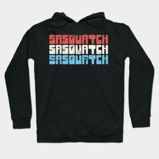 Retro 70s Patriotic Sasquatch Bigfoot Hoodie